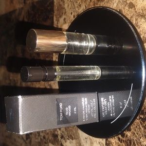 Tom Ford Oud Wood and Eau De Soleil Blanc mini deluxe rollerball sample lot